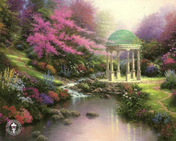 Thomas Kinkade the Pools of Serenity I